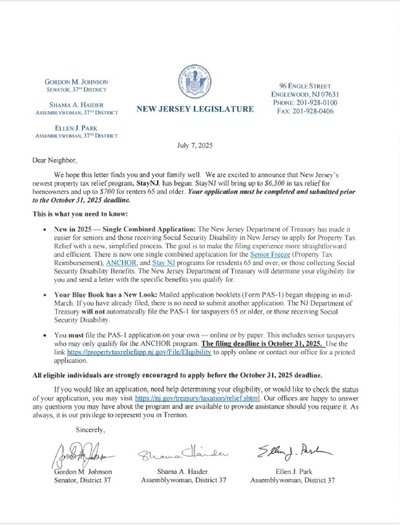Property Tax Relief Program - STAY NJ