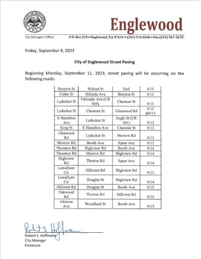 City of Englewood Street Paving