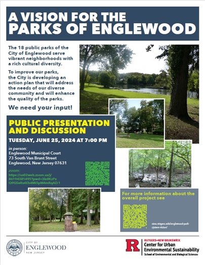 A Vision for the Parks of Englewood Public Presentation and Discussion