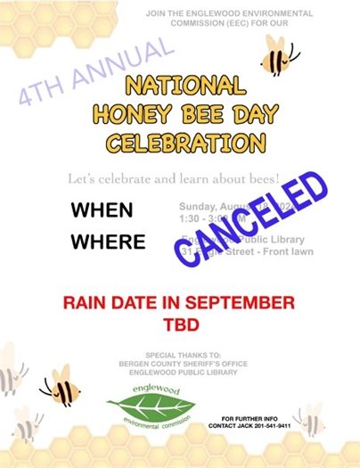 National Honey Bee Day Celebration Canceled