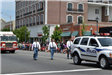 People walking in Memorial day parade