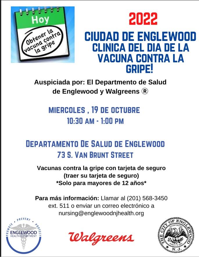 Flu Vaccine Clinic Day Spanish