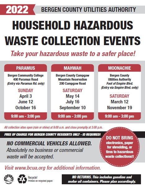 2022 Household Hazardous Waste Collection Events Pg 1