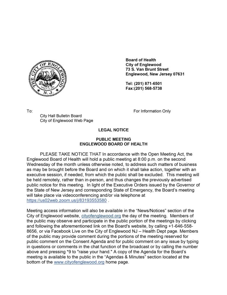 Pub Not 2022 BOH Meeting Dates 