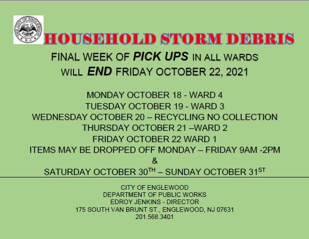 Household Storm Debris - October