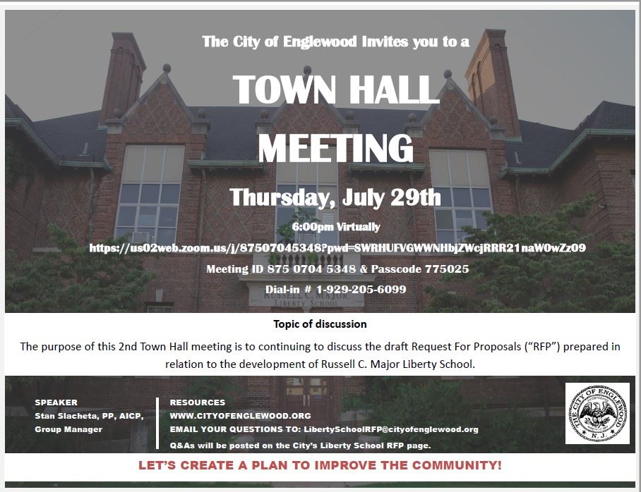 Town Hall Meeting July 29-2021