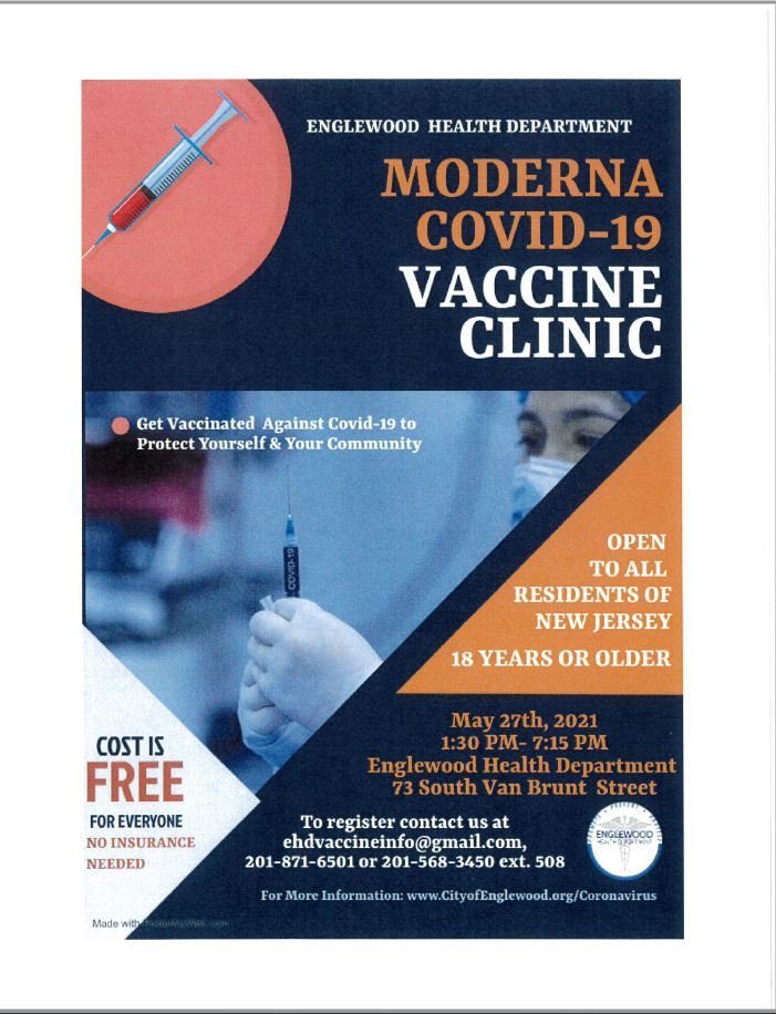 Vaccine Clinic - May 27th