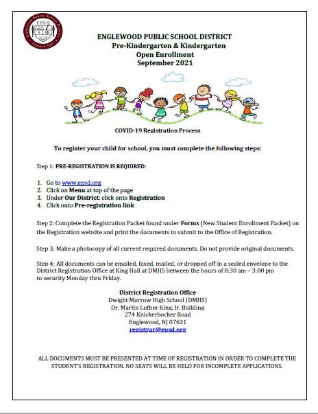 Pre-Kindergarten and Kindergarten Registration 2021 Pg 2