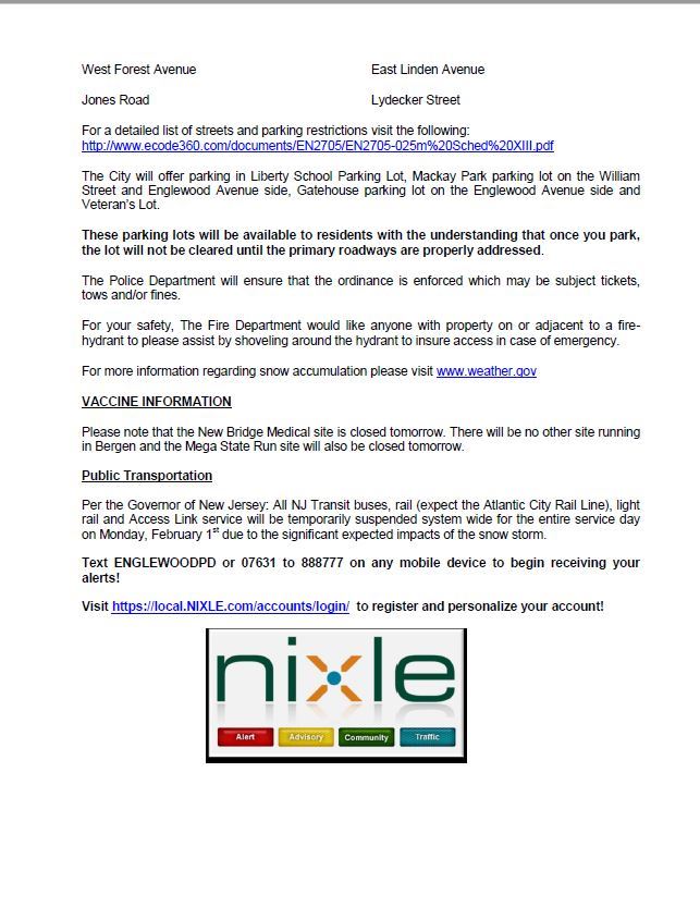 WW Announcement as of 9pm Page 2