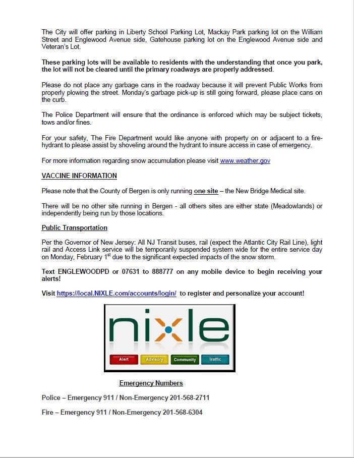 Winter Weather Announcement from City Manager - Page 2