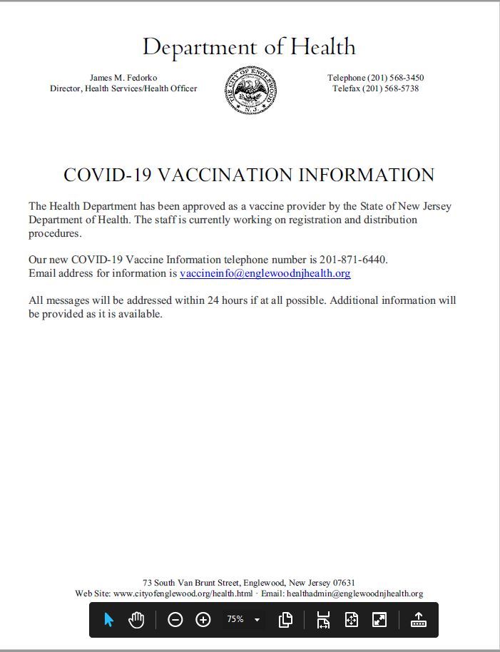 COVID-19 Vaccine Informatiom
