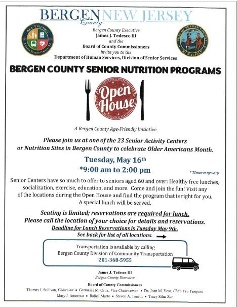 Bergen County Senior Nutrition Programs Page 1