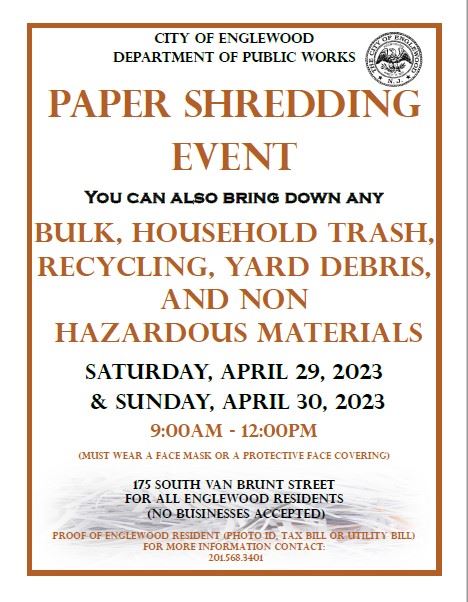 Paper Shredding Event April 2023