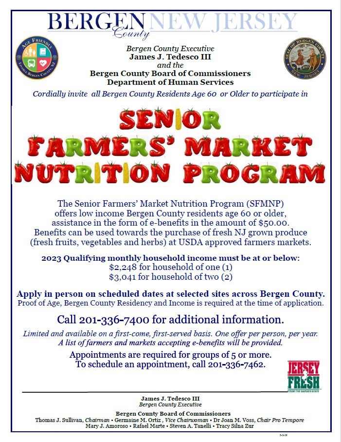 Senior Farmers Market Nutrition Program Flyer