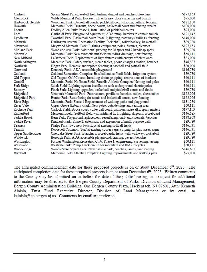 Public Hearing Notice Page 2