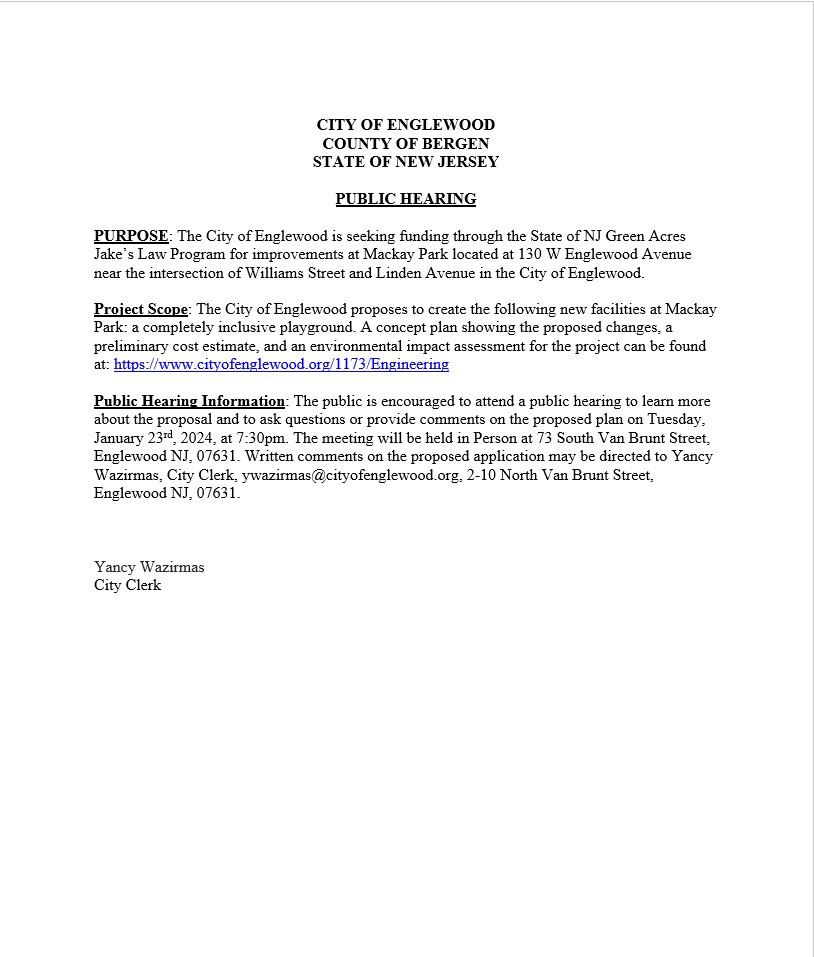 Jakes Law Green Acres - Mackay Park Improvement