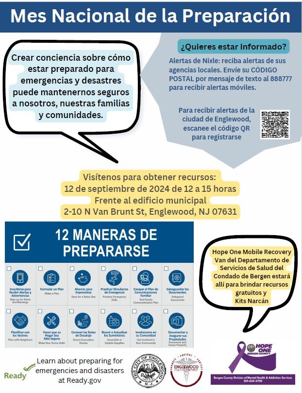 National Preparedness Month Spanish