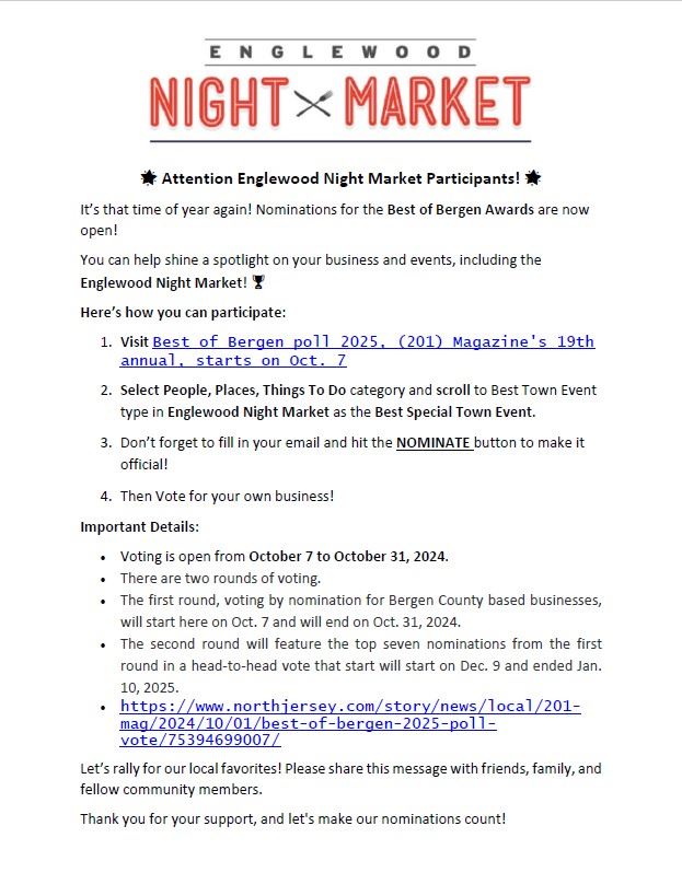 Englewood Night Market Participants