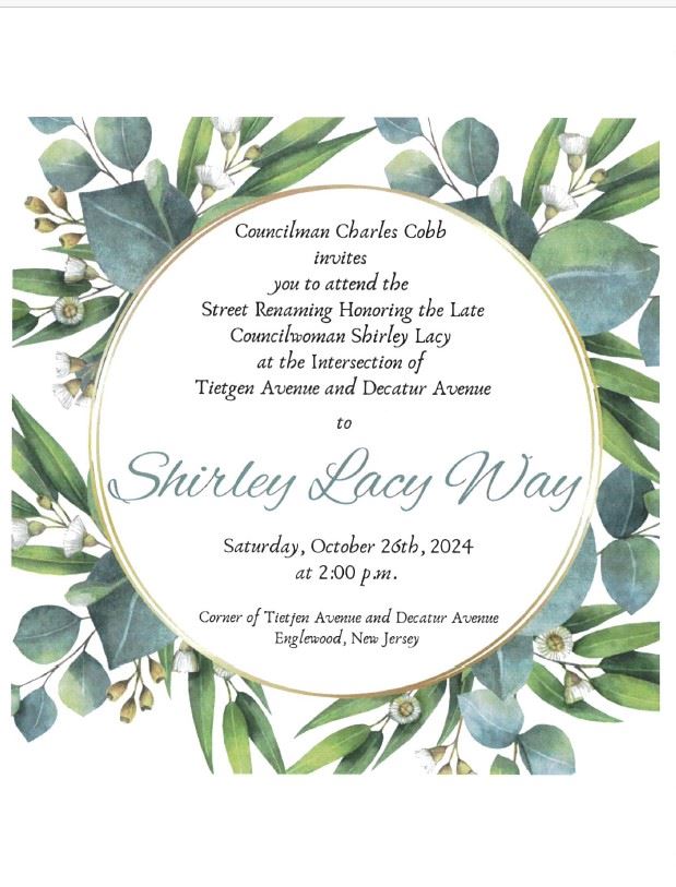 Street Naming Ceremony Honoring the Late Councilwoman Shirley Lacy