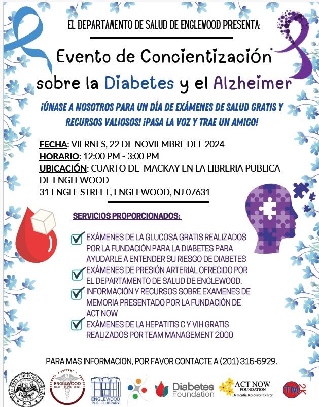 Diabetes and Alzheimers Awareness Event (Spanish)