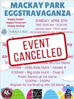 Eggstravaganza Cancelled