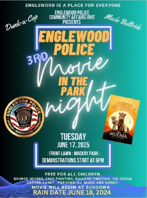 Englewood Police 3rd Movie in the Park Night