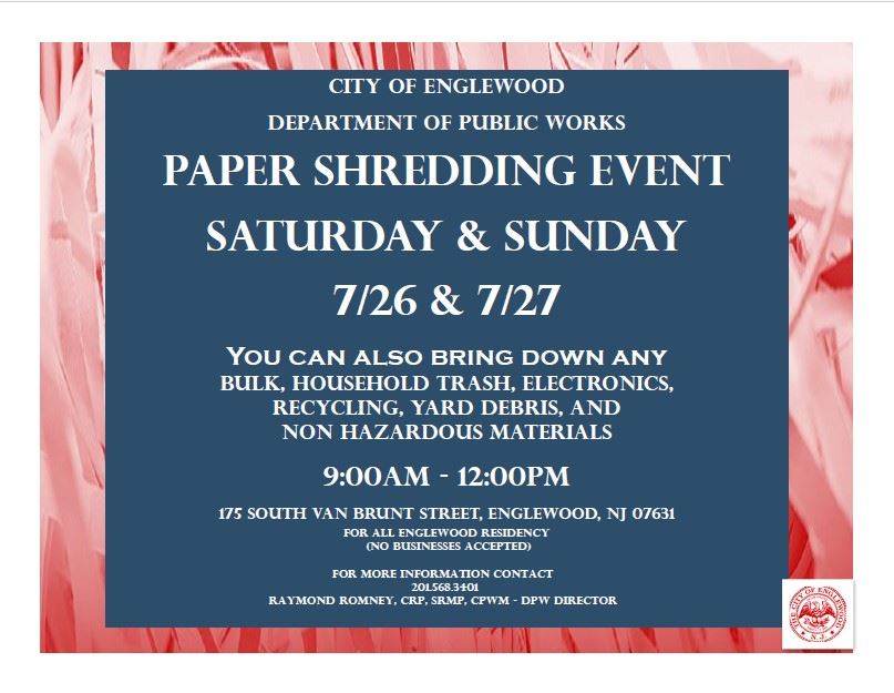 Paper Shredding Event - July 2025