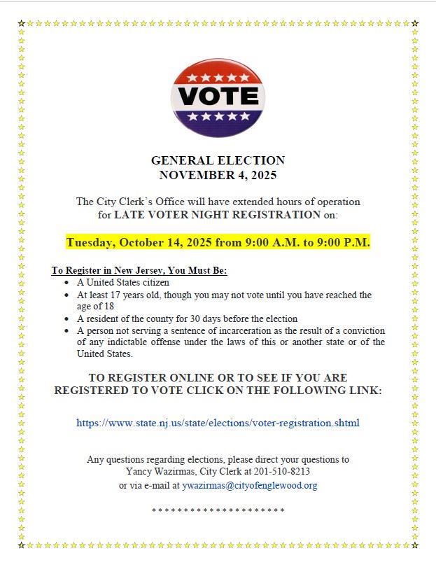 Late Voter Night Registration 