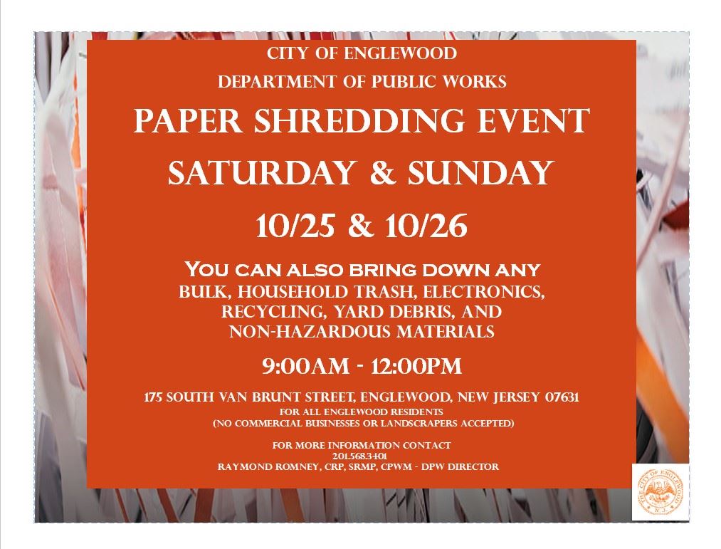 Paper Shredding Event - October 2025