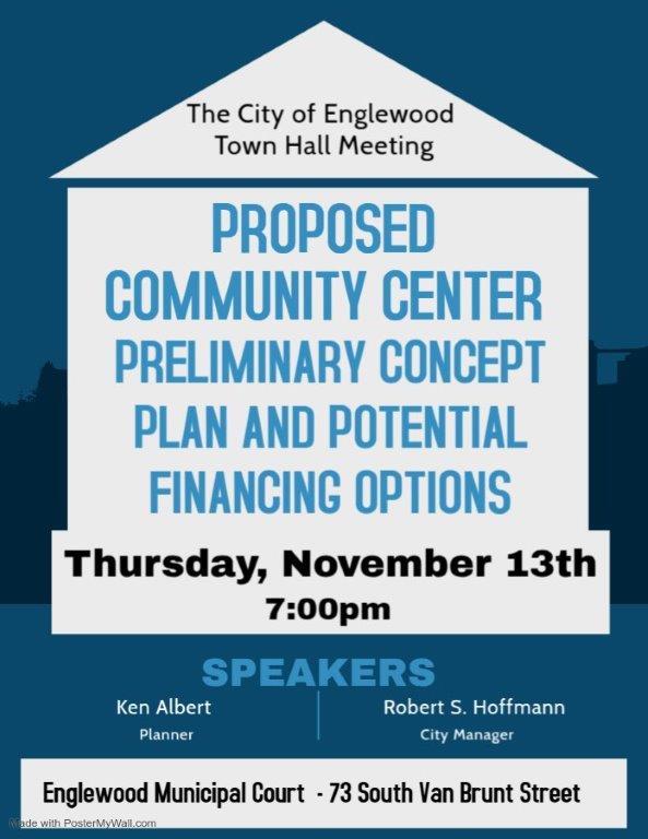 Town Hall Flyer regarding Proposed Community Center 