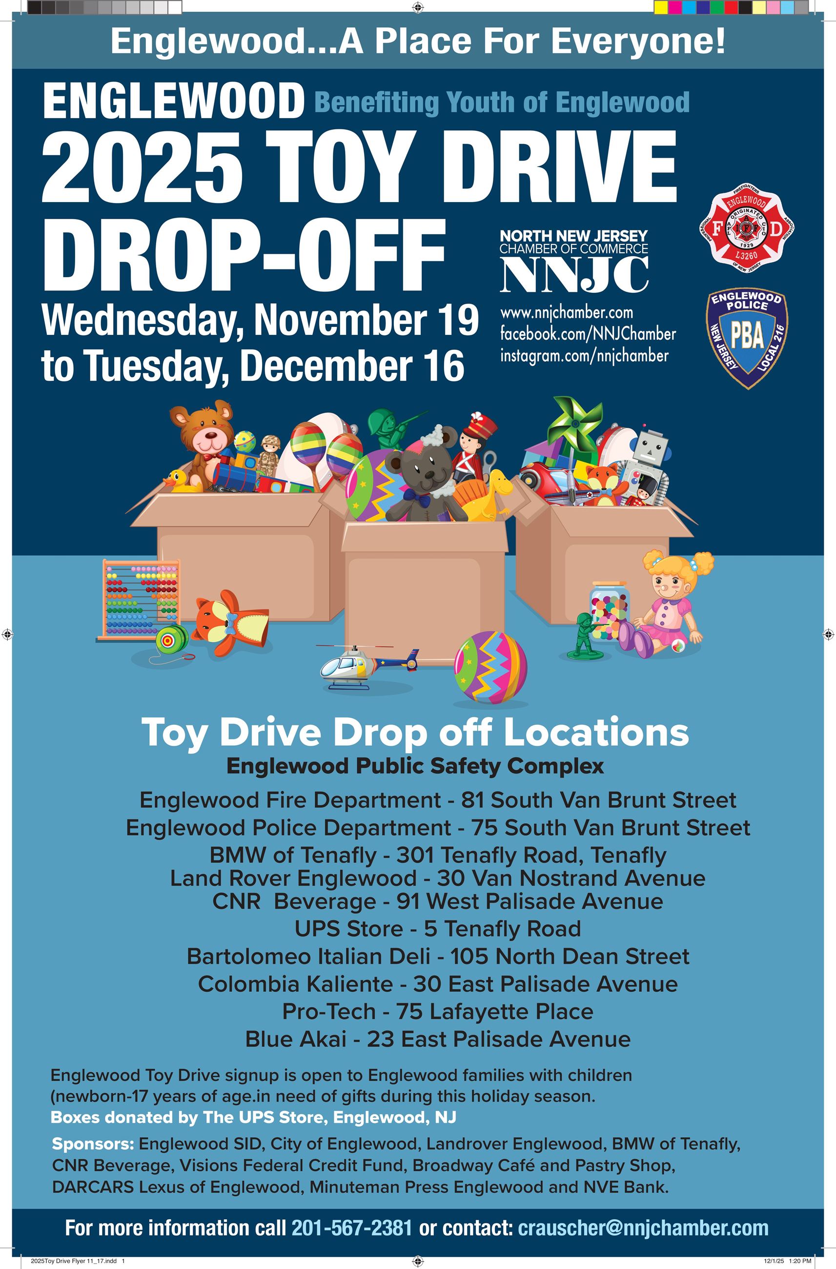 2025Toy Drive Drop Off Locations